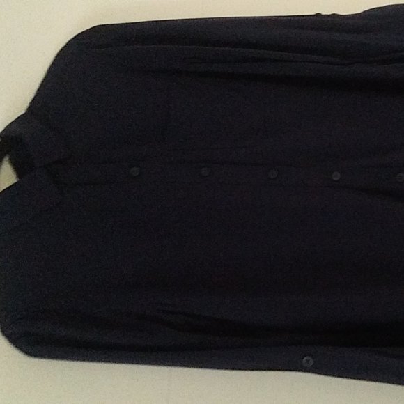 CASA CABANA Navy Blue Shirt with tags. Long sleeve or convert to 3/4 sleeve. - Picture 10 of 13